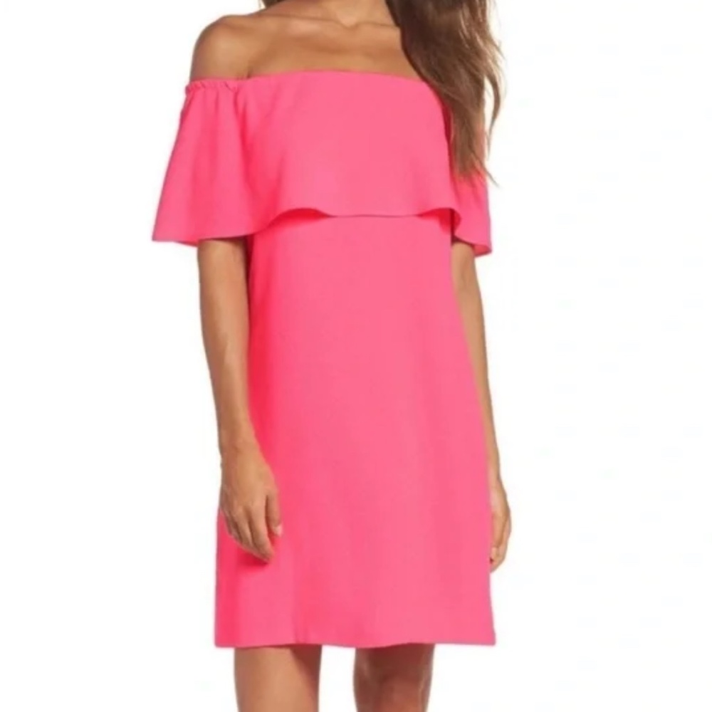 NWT Charles Henry Off the Shoulder Elegant Pink Dress